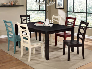 GISELLE Espresso 7 Pc. Dining Table Set