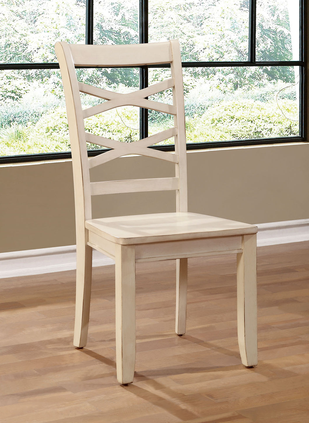 GISELLE White Side Chair, White (2/CTN)
