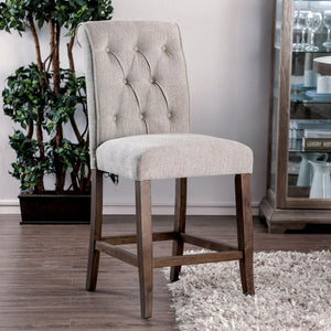 Sania III Oak & Ivory Counter Ht. Chair (2/CTN)