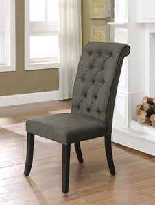 Sania III Antique Black/Gray Side Chair (2/CTN)