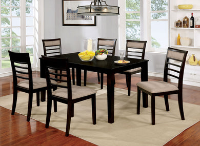 Fafnir Espresso/Beige 7 Pc. Dining Table Set image