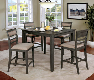 Fafnir Weathered Gray/Beige 5 Pc. Counter Ht. Table Set