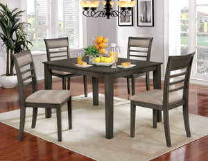 Fafnir Weathered Gray/Beige 6 Pc. Dining Table Set w/ Bench