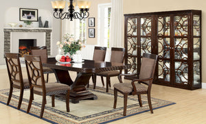 Woodmont Walnut 7 Pc. Dining Table Set (2AC+4SC)