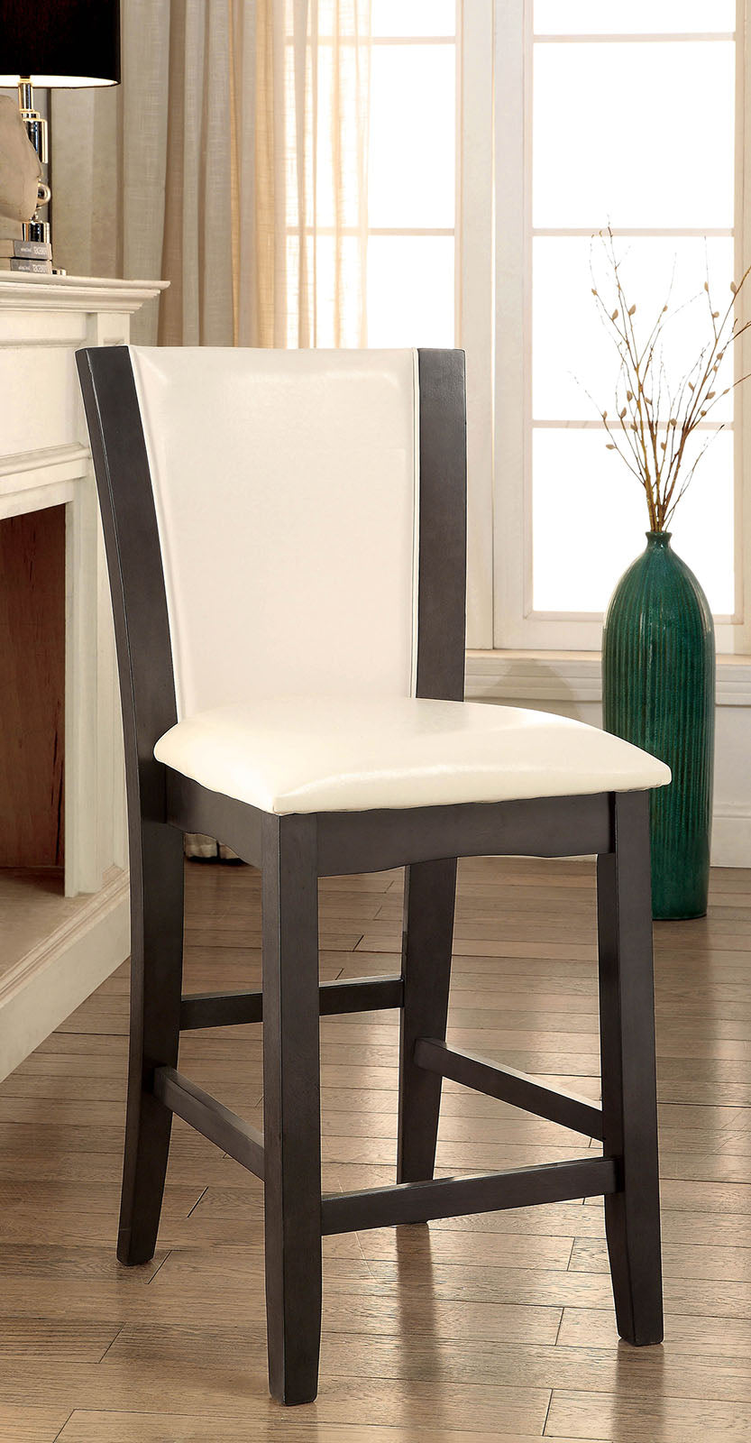 MANHATTAN III Gray/White Counter Ht. Chair