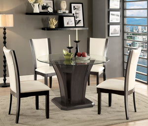 MANHATTAN I Gray Round Dining Table