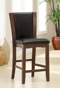 Manhattan III Dark Cherry/Brown Counter Ht. Chair, Espresso (2/CTN)