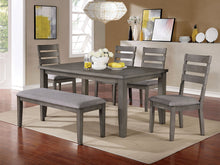 Load image into Gallery viewer, VIANA 6 Pc. Dining Table Set w/ Bench image
