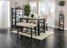 Load image into Gallery viewer, BRULE 4 Pc. Counter Ht. Dining Table Set W/ Bench image
