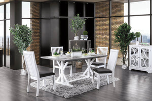 Kathleen White/Gray Dining Table