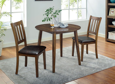 BLACKWOOD 3 Pc. Round Dining Table Set image