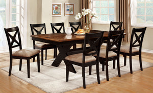 Liberta Dark Oak/Black Dining Table