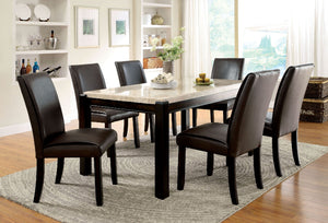 GLADSTONE I Dark Walnut/Ivory Dining Table