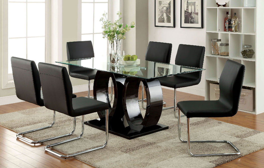 LODIA I Black Dining Table