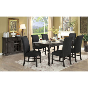 Kathryn Dark Gray 7 Pc. Dining Table Set