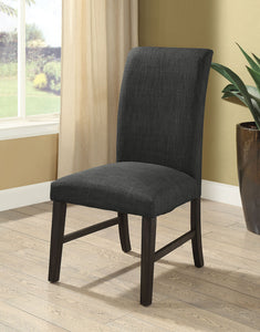 Siobhan II Dark Gray/Dark Gray Side Chair, Dark Gray (2/CTN)
