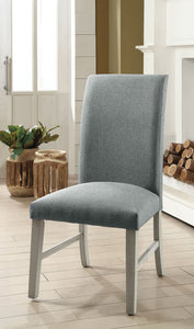 Siobhan II Antique White/Gray Side Chair, White (2/CTN)
