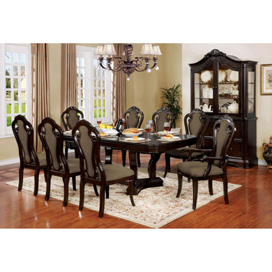 Rosalina Walnut 7 Pc. Dining Table Set (2AC+4SC) image