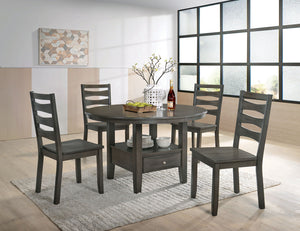 Caprice Antique Warm Gray 7 Pc. Round Dining Table Set