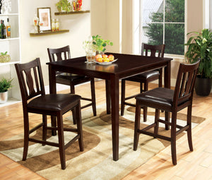 West Creek II Espresso 5 Pc. Counter Ht. Table Set