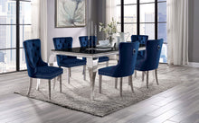 Load image into Gallery viewer, NEUVEVILLE 7 Pc. Dining Table Set, Navy Chairs image
