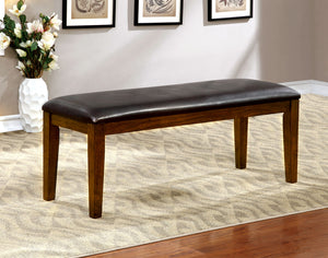 HILLSVIEW I Brown Cherry/Espresso Bench