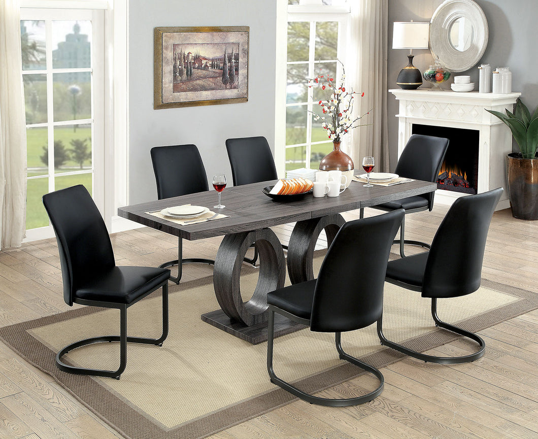 Saskia Gray 5 Pc. Dining Table Set