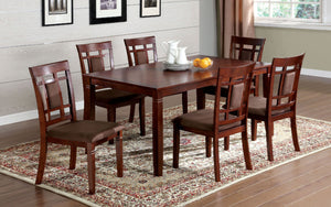 Montclair I Dark Cherry/Brown 7 Pc. Dining Table Set