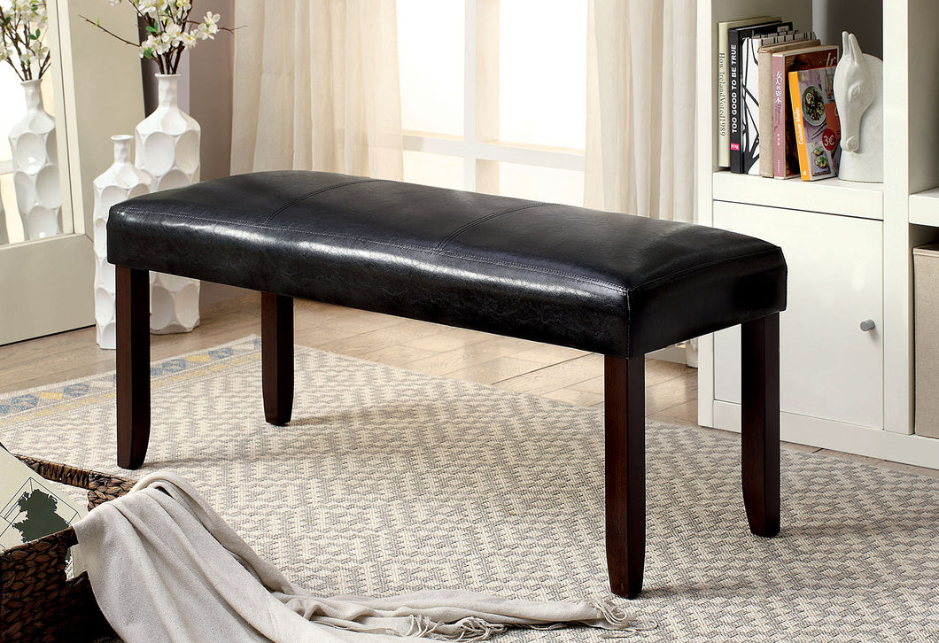 EMMONS I Dark Cherry/Espresso Bench