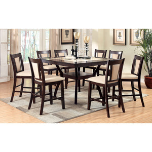 BRENT II Dark Cherry 7 Pc. Counter Ht. Dining Table Set image