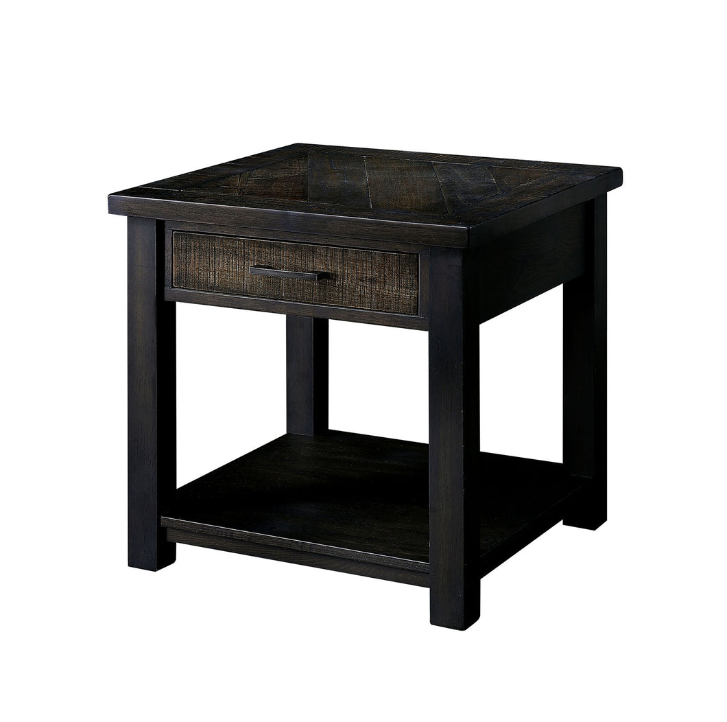 Rhymney Dark Oak/Multi End Table