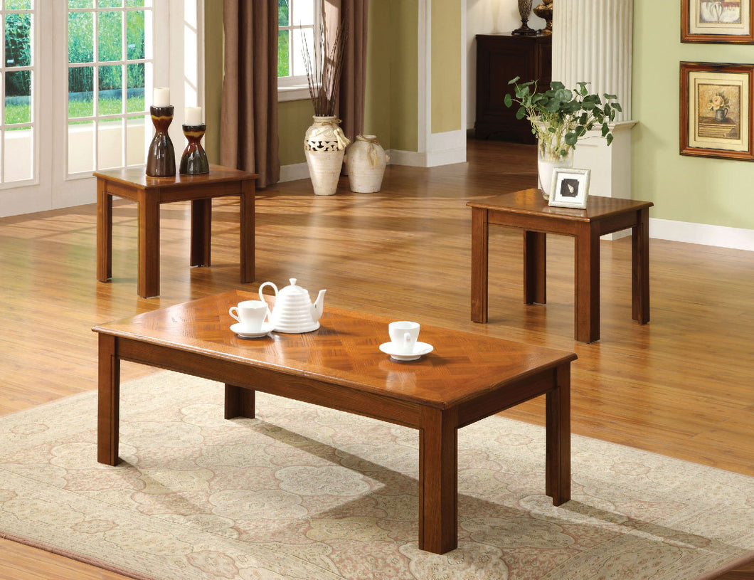 Town Square II Medium Oak 3 Pc. Table Set, Oak