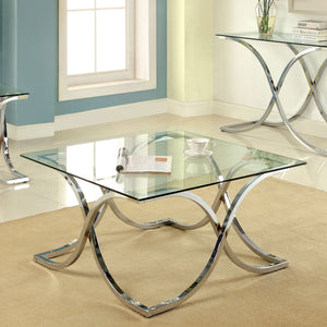 LUXA Chrome Coffee Table