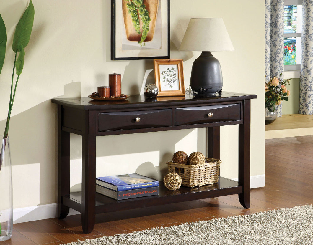 Baldwin Espresso Sofa Table