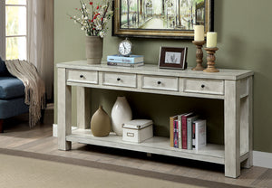 Meadow Antique White Sofa Table