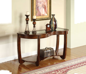 Crystal Falls Dark Cherry Sofa Table