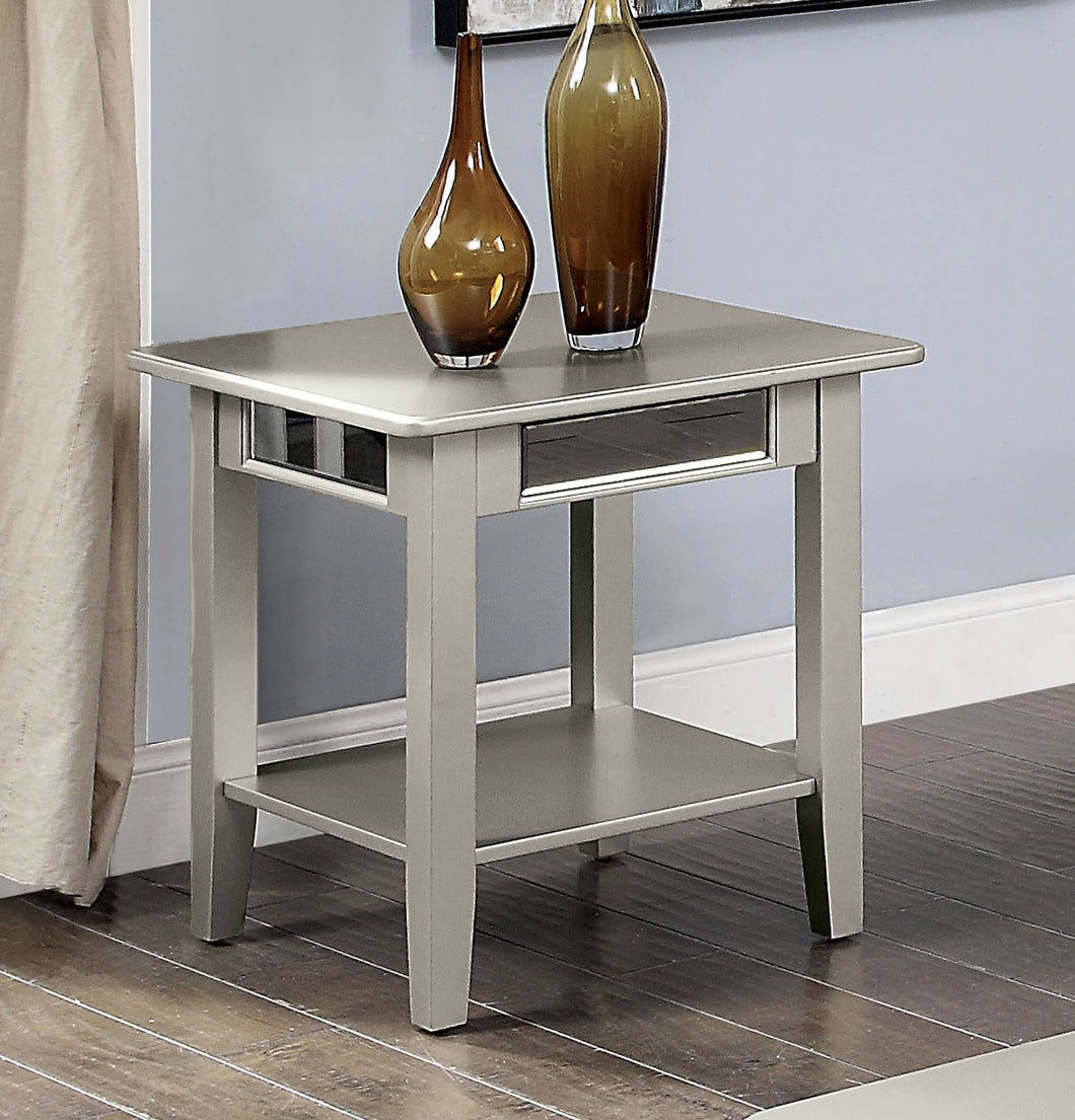 Celestine Silver End Table