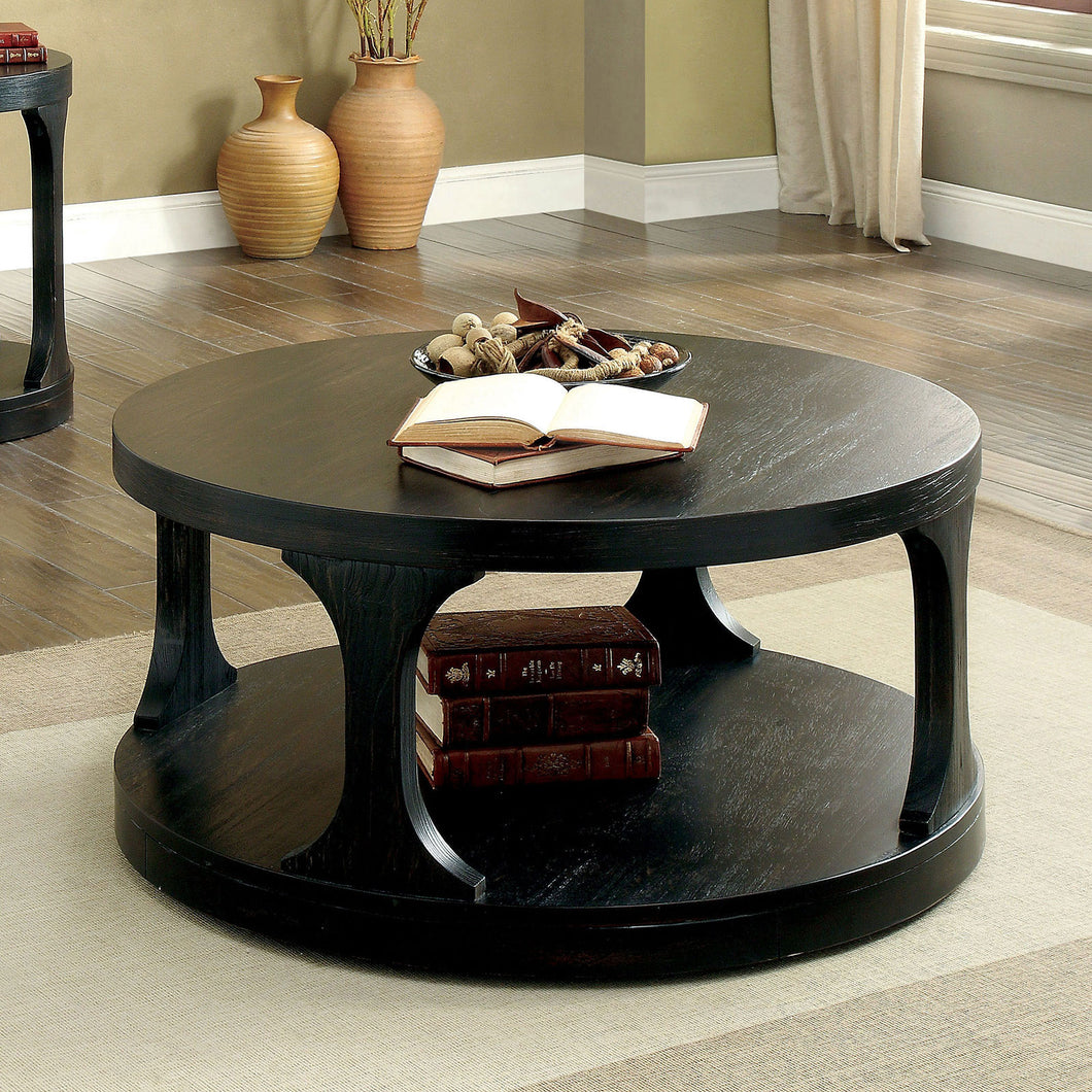 Carrie Antique Black Coffee Table