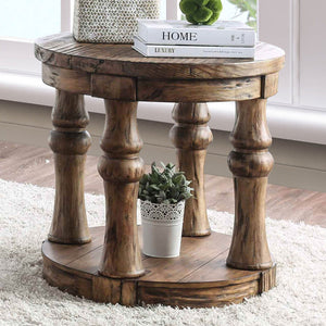 Mika Antique Oak End Table