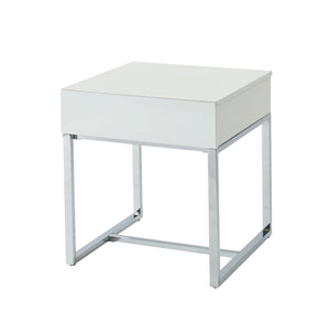 Juni White End Table