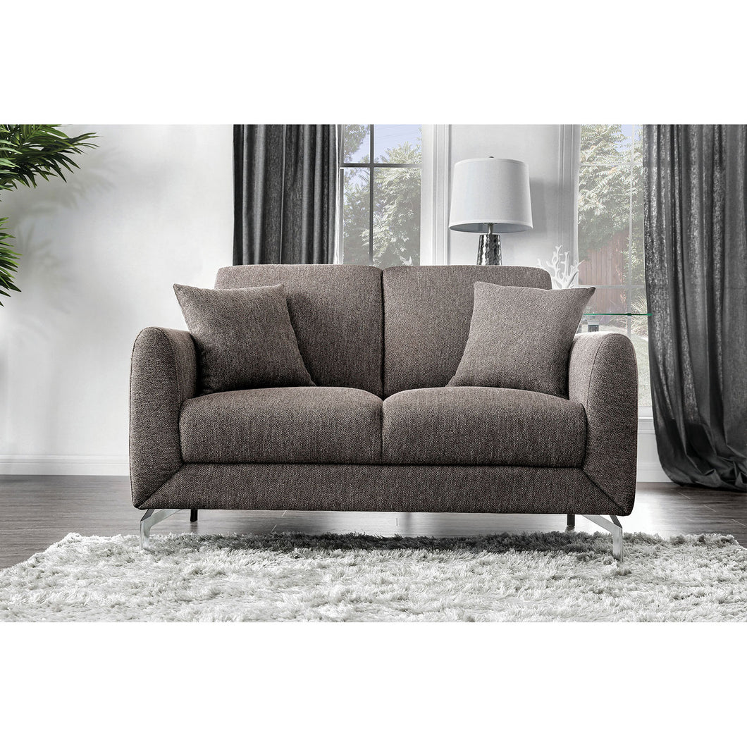 Lauritz Brown Love Seat