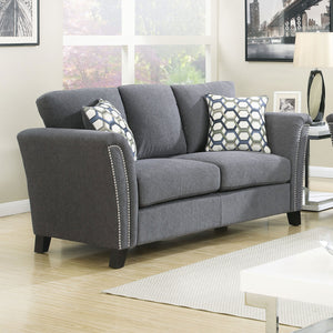 CAMPBELL Gray Love Seat, Gray