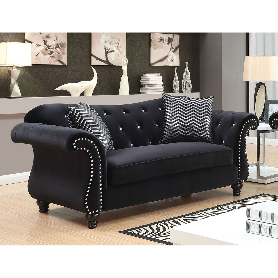 JOLANDA I Black Love Seat