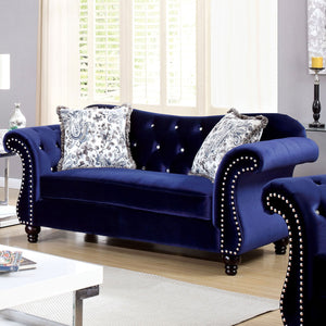 JOLANDA Blue Love Seat