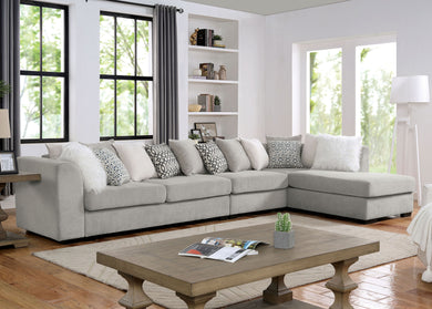 LEANDRA Sectional w/ Armless Chair image