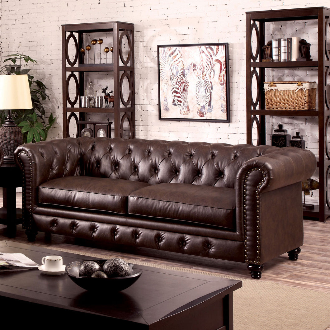 STANFORD Brown Sofa, Brown