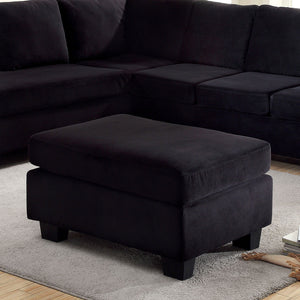 LOMMA Black Ottoman