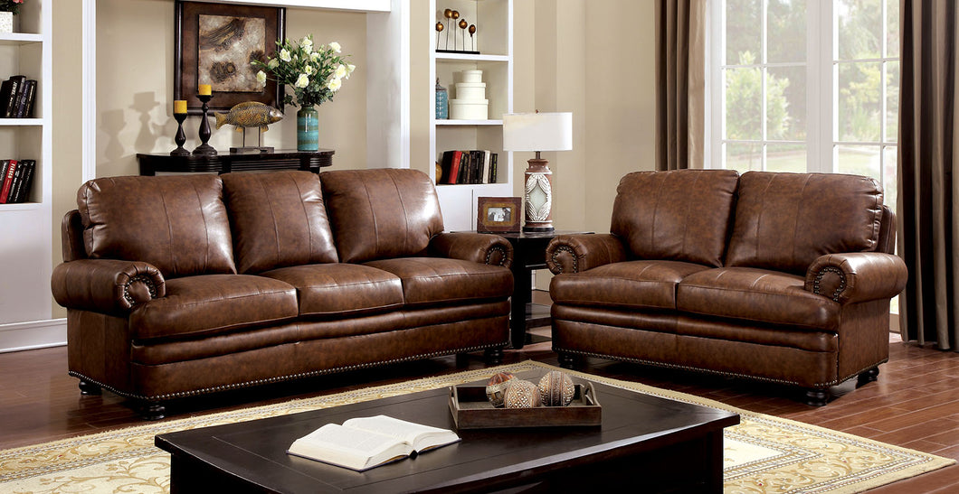 RHEINHARDT Brown Sofa + Love Seat