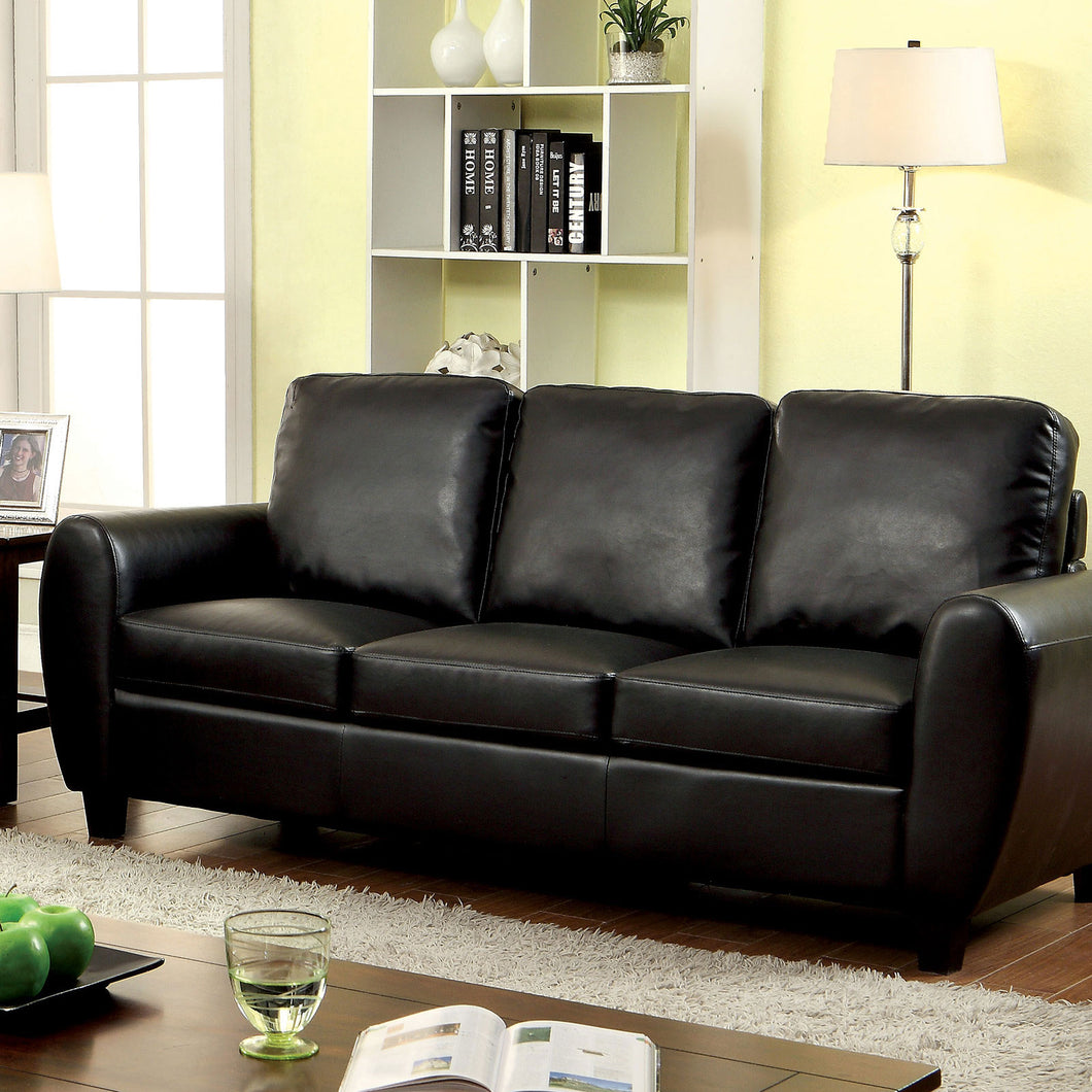 HATTON Black Sofa, Black