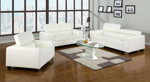 Makri White Sofa + Love Seat